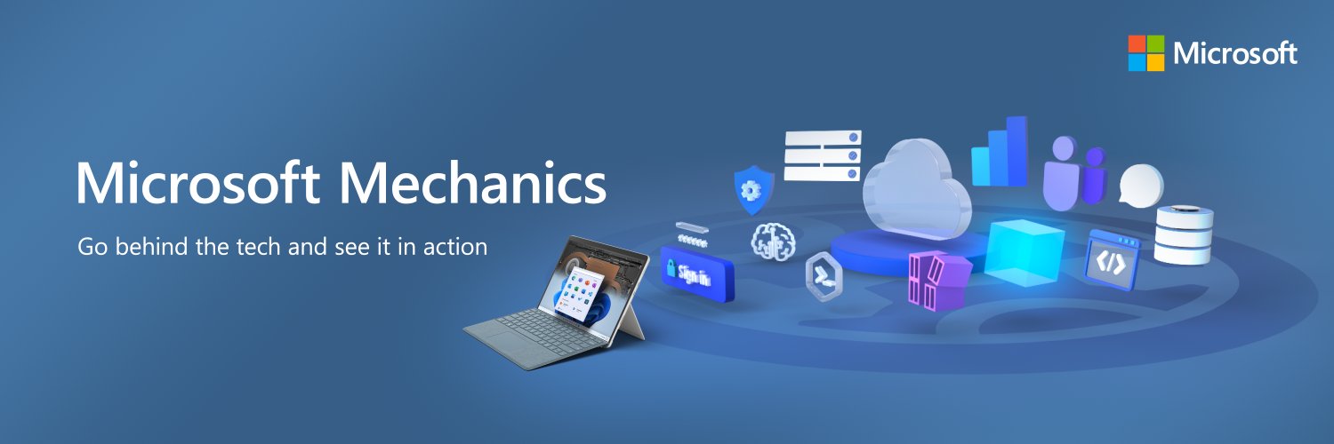 Microsoft Mechanics's banner