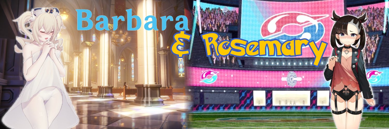 Barbara et Rosemary🩵🖤 banner