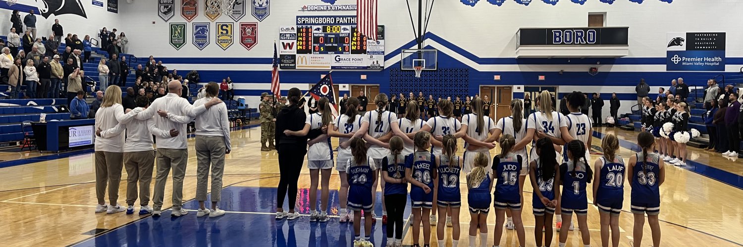 Springboro Panthers Girls Basketball Program banner