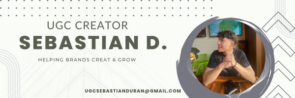 Sebastian | UGC Creator Profile Banner