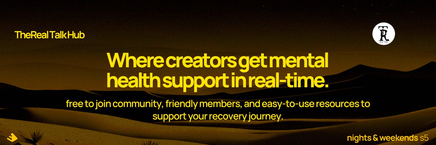 Real Talk © Mental Health🎗 banner