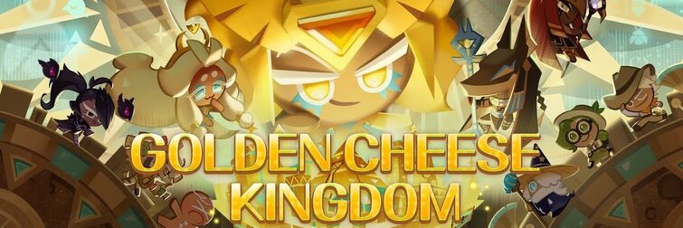 Golden cheese fan banner