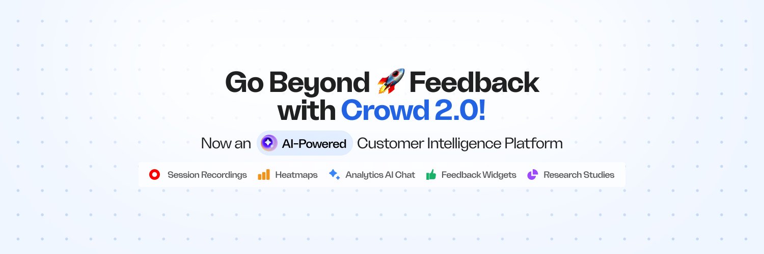 Crowd - AI-Powered Customer Intelligence Tool banner