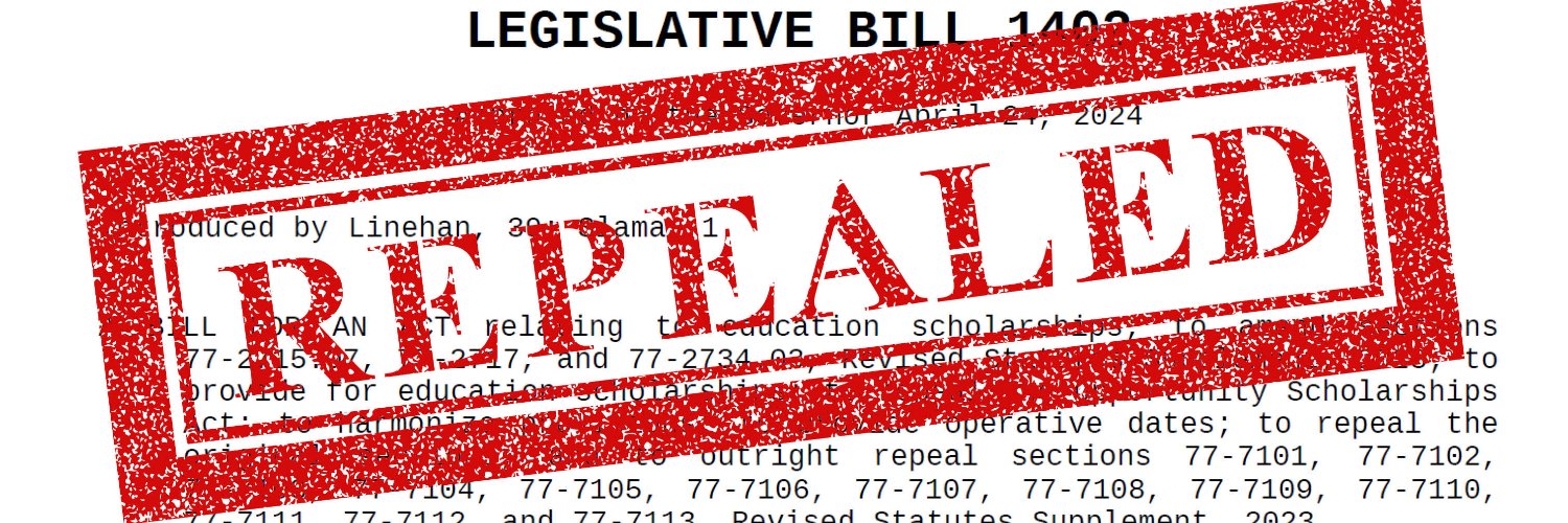 Support Our Schools Nebraska's banner