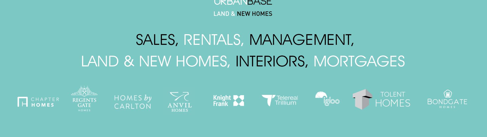 Urban Base Land & New Homes, Sales & Rentals banner