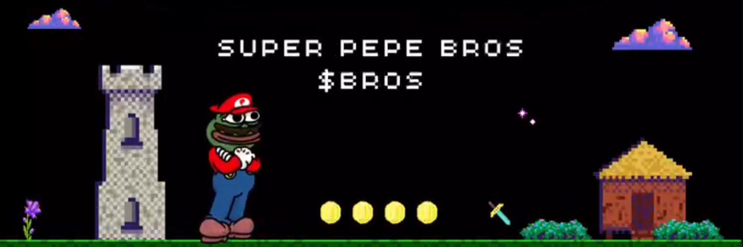Super Pepe Bros - $BROS Profile Banner