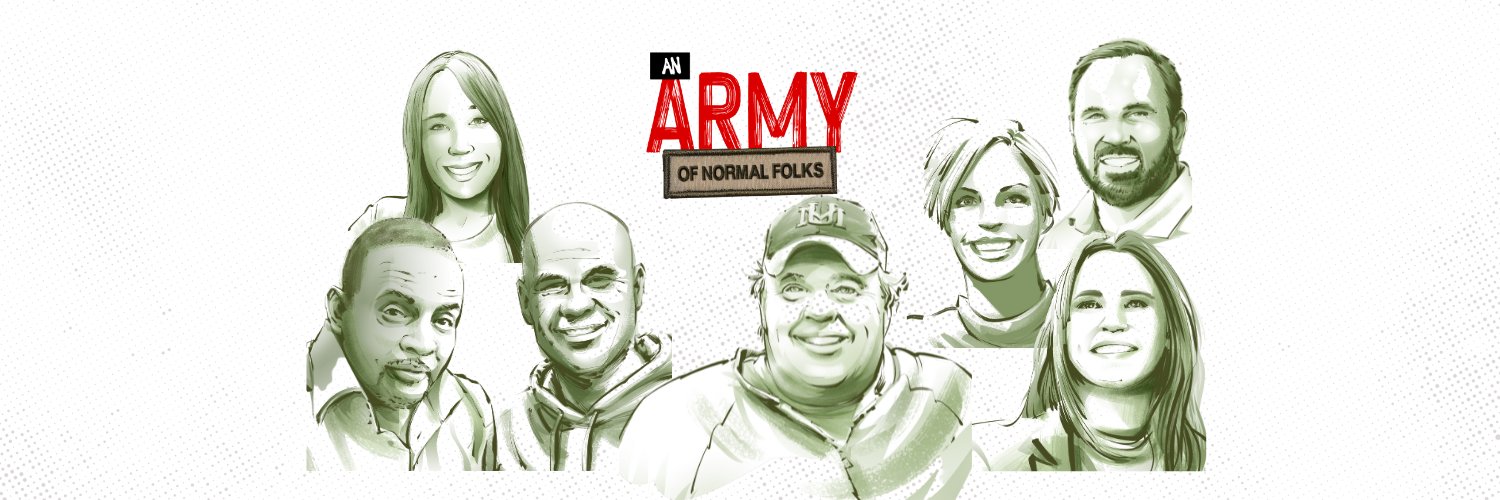 An Army of Normal Folks banner
