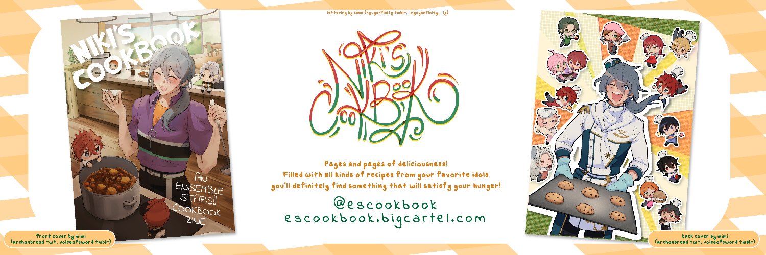 Niki's Cookbook🍳 | An Enstars Cookbook Zine!! banner