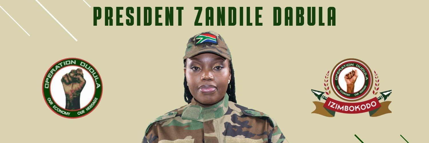 Operation Dudula's banner