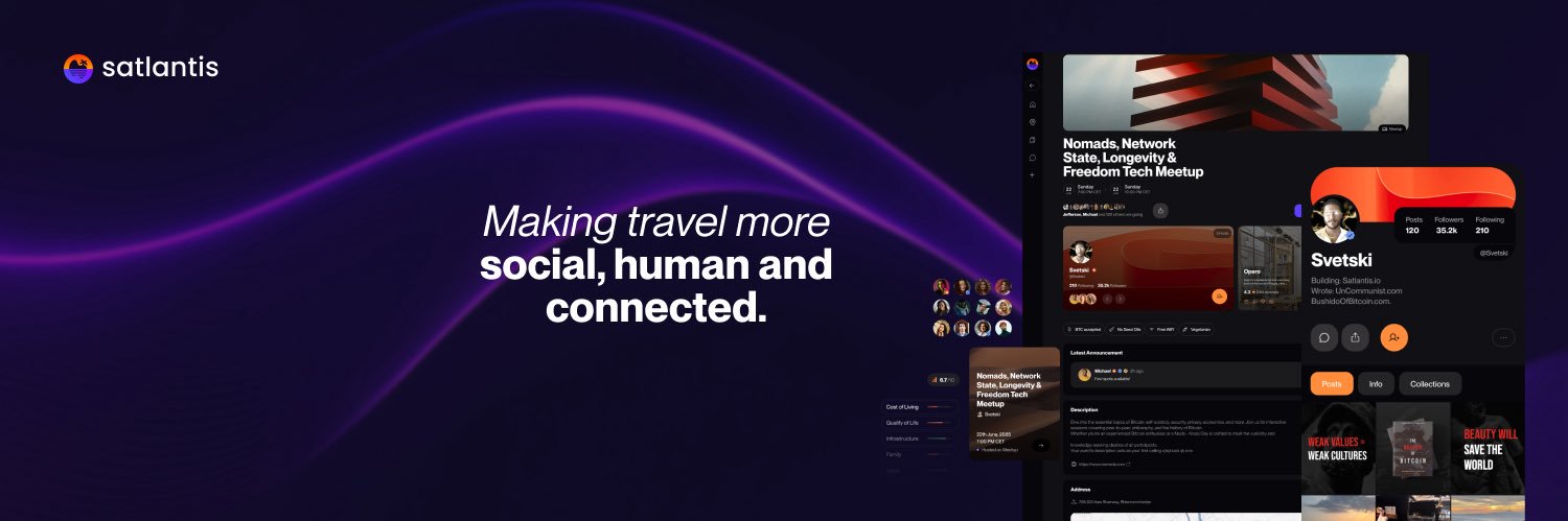 Satlantis: People, Places & Events's banner