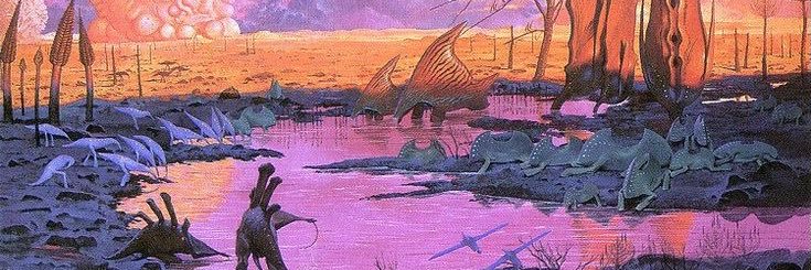 man carved from stone banner