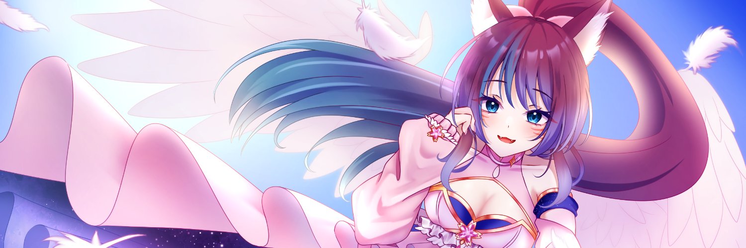 Waves 🪽🩷-Your Guardian Angel vtuber banner