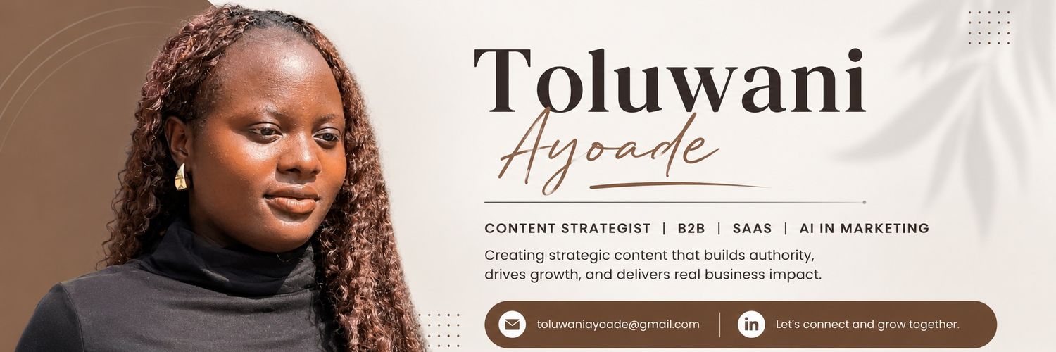 TOLUWANI|| INTO MARKETING banner