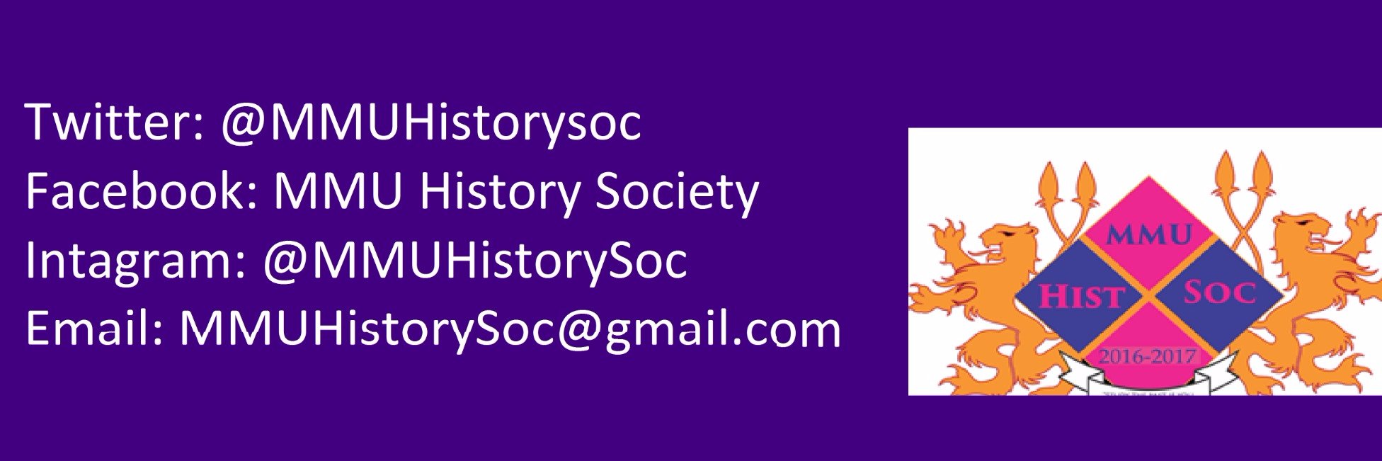MMU History Society banner