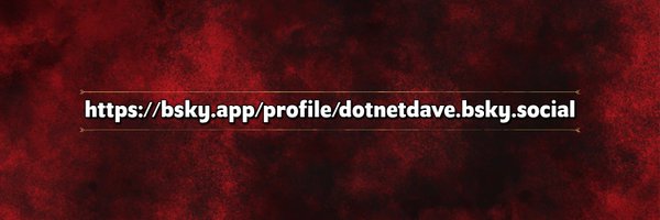 realDotNetDave Profile Banner