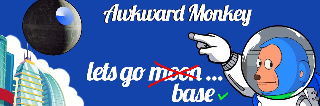 Awkward Monkey BASE banner