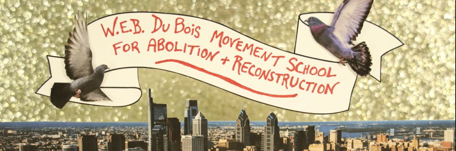 W.E.B. Du Bois Movement School's banner