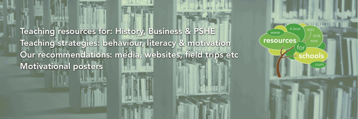 Resources for Schools banner