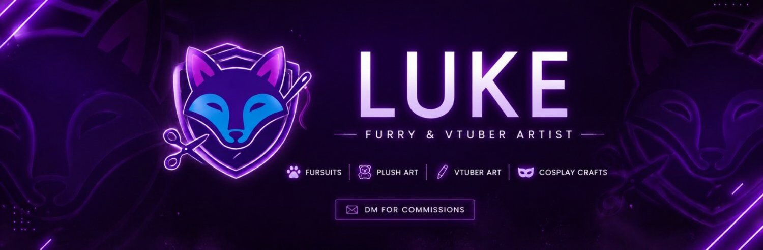 Luke 🐺 | Furry & VTuber Artist banner