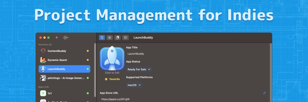 LaunchBuddy: Indie Project Manager banner