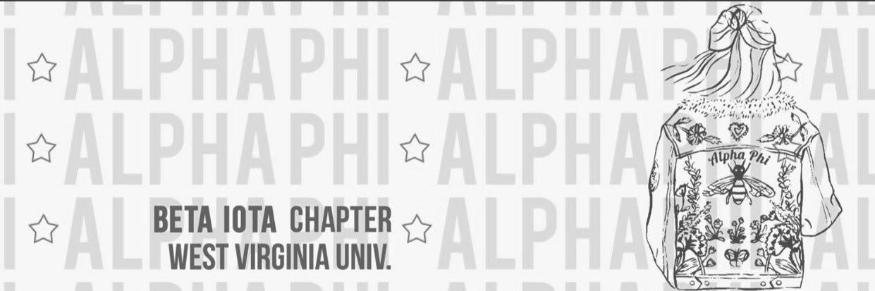 Alpha Phi WVU banner