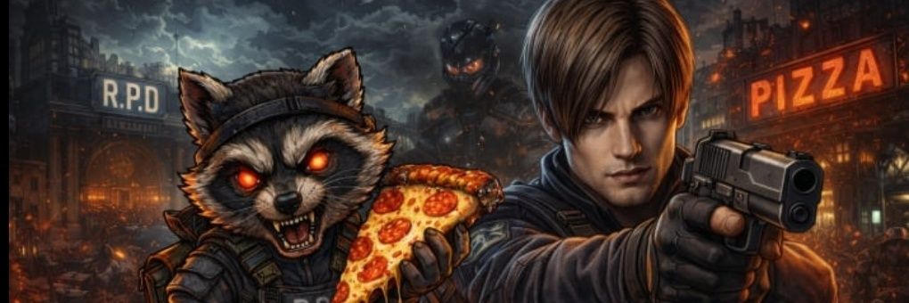 Raccoon City Pizza banner