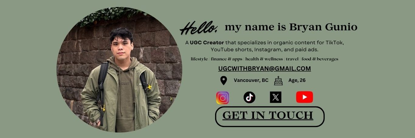 Bryan l UGC Creator banner