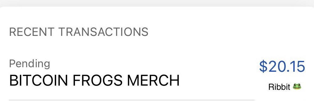 Bitcoin Frogs Merch's banner