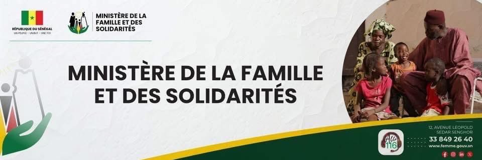 Ministère de la Famille et des Solidarités's banner