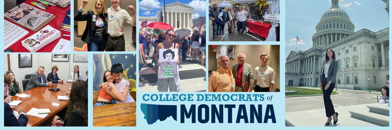 Montana College Democrats's banner