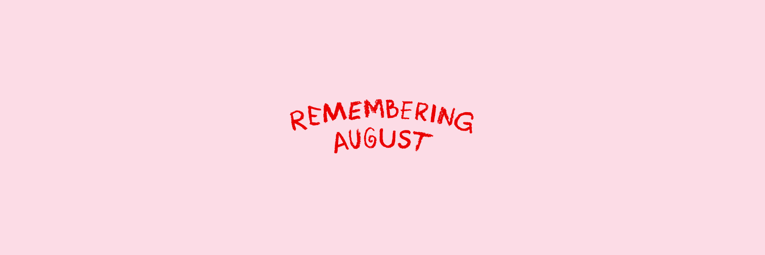 remembering, august banner