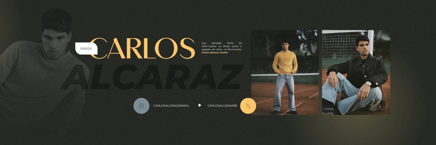Carlos Alcaraz Brasil's banner