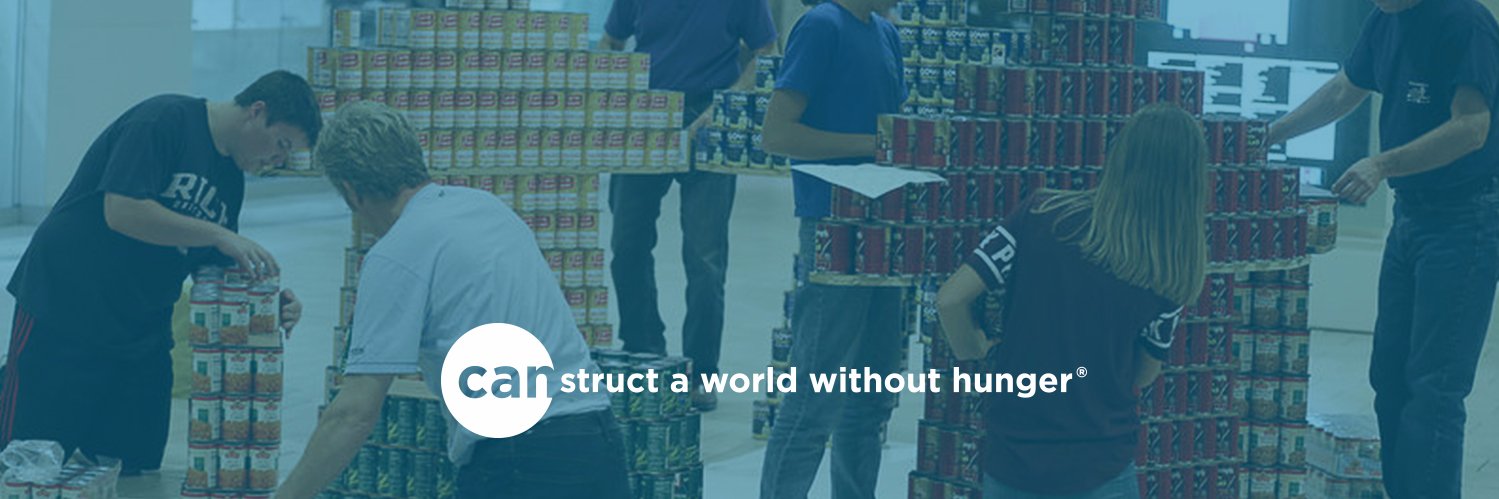 Canstruction Global Headquarters banner