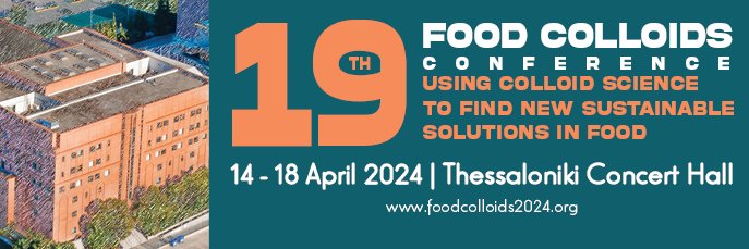 19th Food Colloids Conference banner