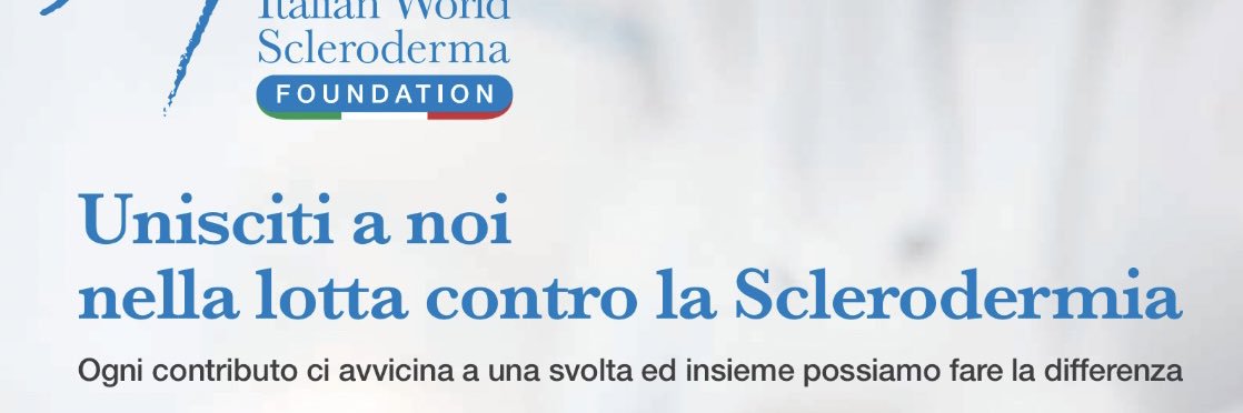 Italian World Scleroderma Foundation banner