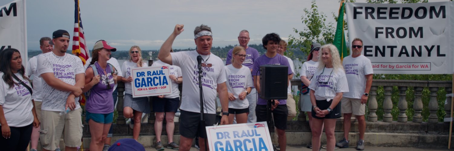 Dr Raul Garcia for US Senate banner