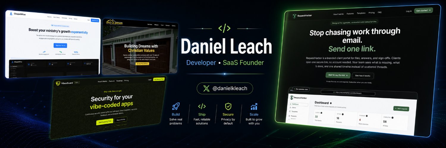 danielkleach's profile banner image
