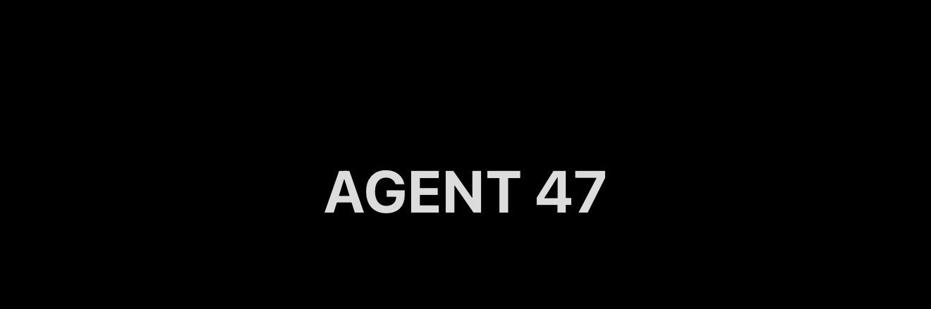 Agent 47's banner