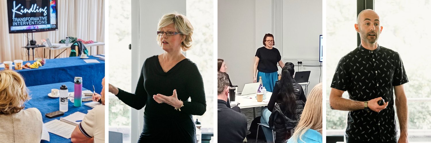 Kindling Interventions: X account no longer active banner