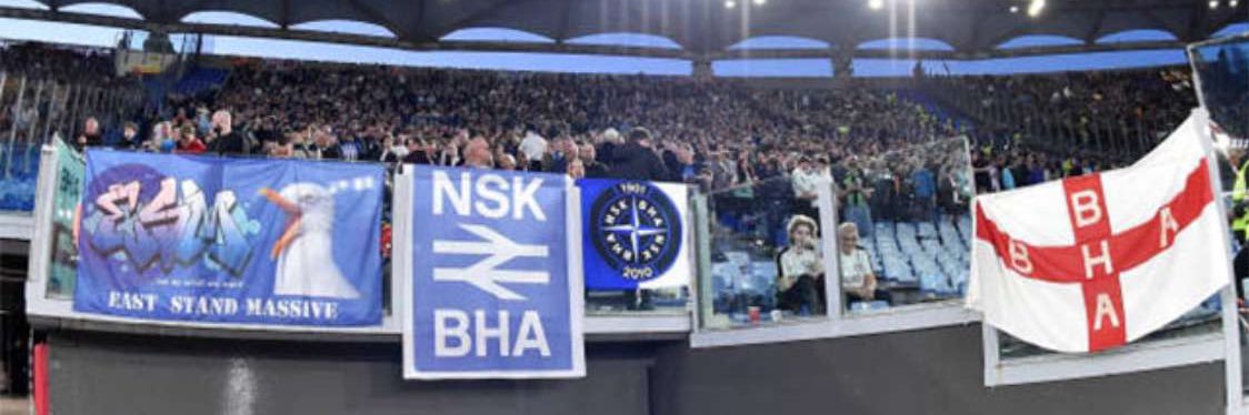 The East Stand Massive banner