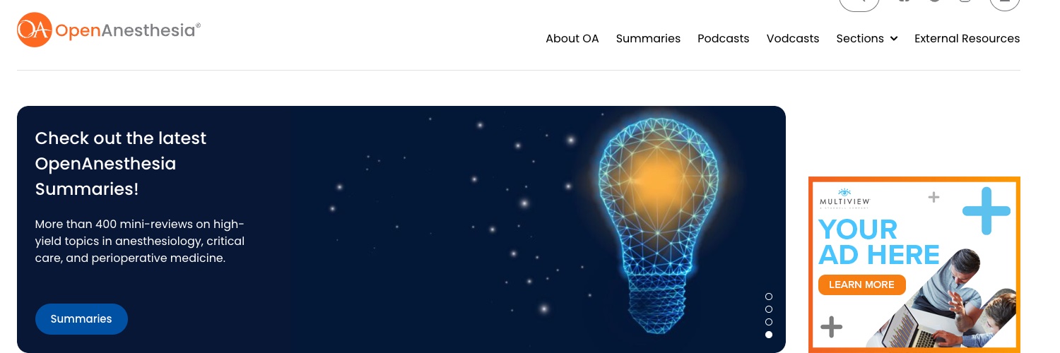 OpenAnesthesia® banner