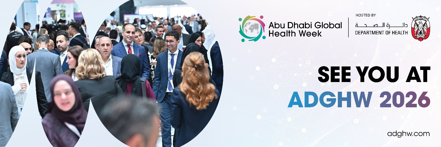 Abu Dhabi Global Health Week's banner