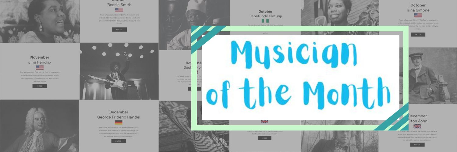 Musician of the Month banner