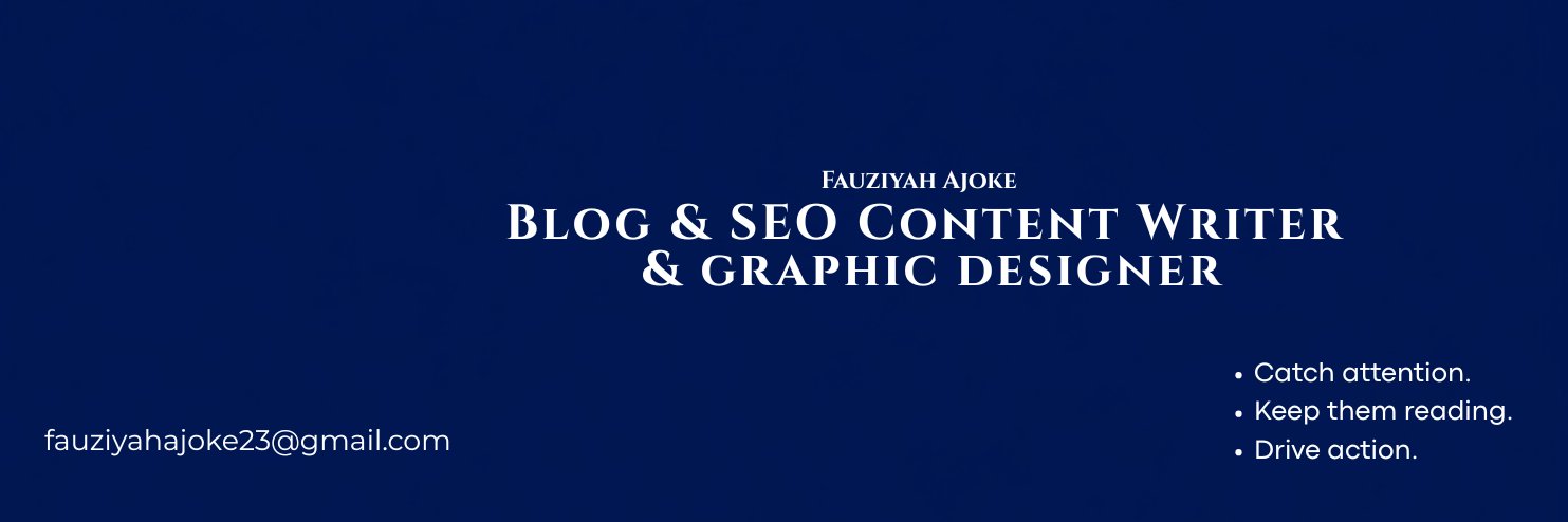 FauziyahWrites's profile banner image