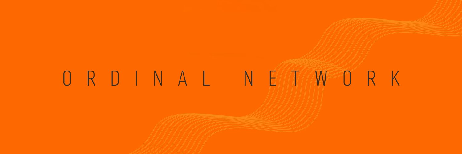 Ordinal Network 🟧 Profile Banner