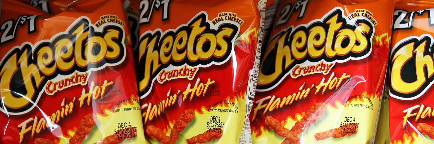 Hot Cheetos girl banner