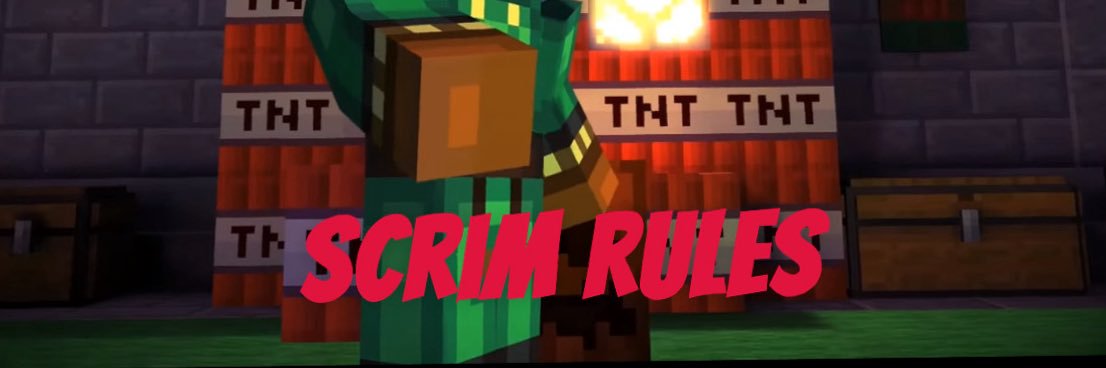 Scrim Rules banner