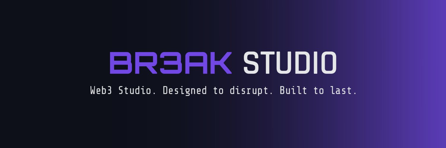 BR3AK STUDIO banner