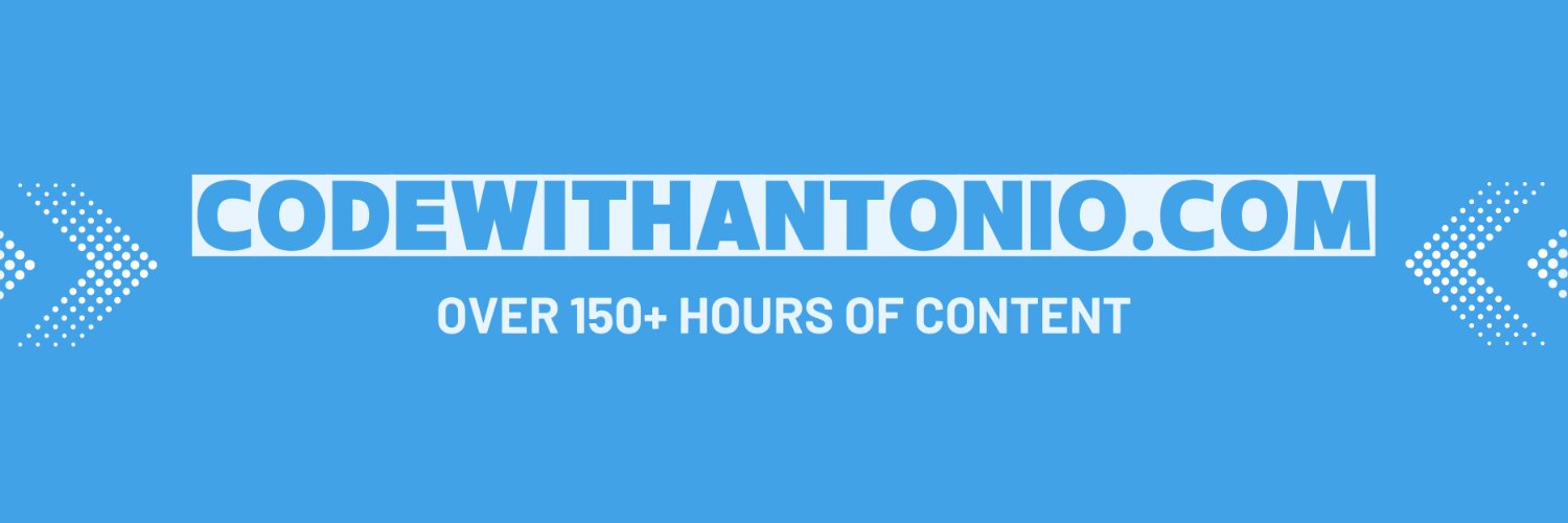 Code With Antonio's banner