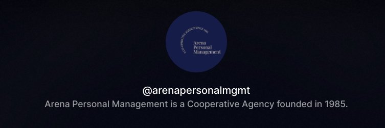 Arena Personal Management Ltd banner
